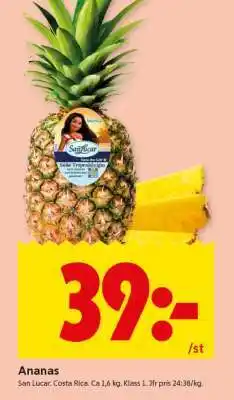 ICA Supermarket Ananas erbjuda