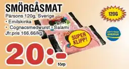 Nya Pulsen PÄRSONS Smörgåsmat erbjuda