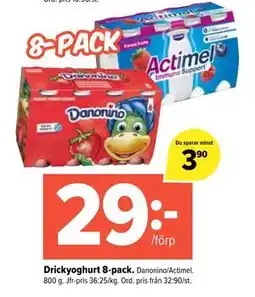 Coop Extra Drickyoghurt 8-pack, SEK 29 erbjuda
