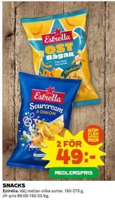 Coop Estrella Snacks erbjuda