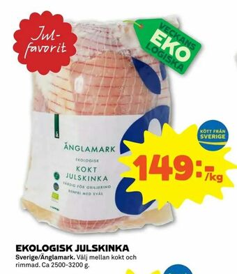 Coop Forum Ekologisk julskinka erbjuda