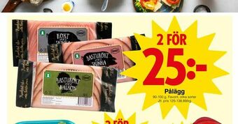 Matöppet Pålägg erbjuda