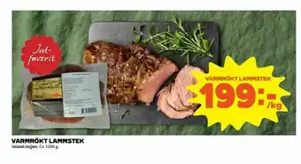 Coop Extra Varmrökt lammstek erbjuda