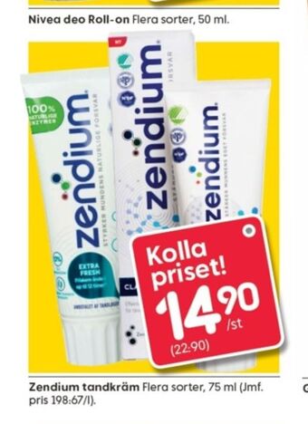 Rusta Zendium Tandkräm erbjuda