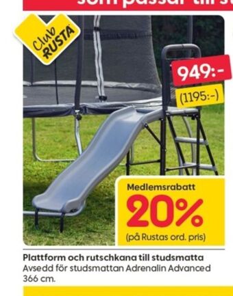Rusta Adrenalin Studsmatta tillbehör erbjuda