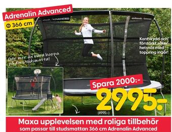 Rusta Adrenalin Studsmatta/trampolin erbjuda