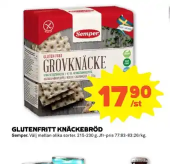 Stora Coop Semper Knäckebröd erbjuda