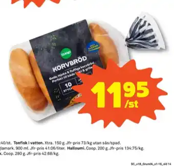 Stora Coop Coop Korvbröd erbjuda