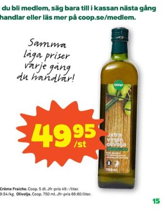 Stora Coop Coop Olivolja erbjuda