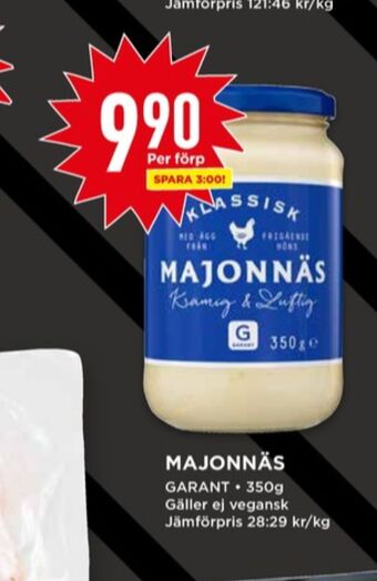 Willys Garant Majonnäs erbjuda