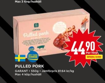 Willys Garant Pulled Pork erbjuda