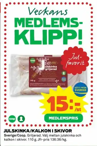 Coop Coop Smörgåspålägg erbjuda