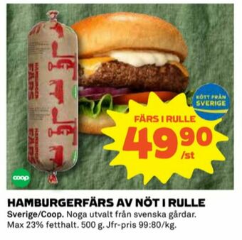 Coop Coop Nötfärs erbjuda