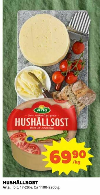 Coop Arla Hushållsost erbjuda