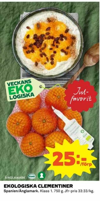 Coop Änglamark Clementiner erbjuda