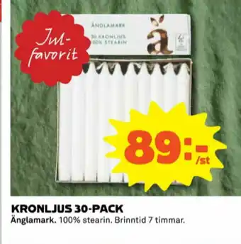 Coop Änglamark Kronljus erbjuda
