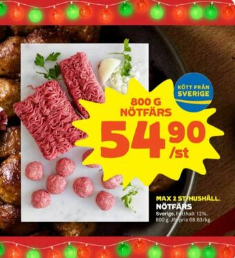 Stora Coop Nötfärs erbjuda