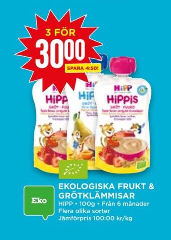 Willys Hipp Barnmat erbjuda