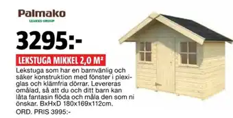 Bauhaus Palmako Lekstuga erbjuda