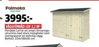 Bauhaus Palmako Förråd erbjuda