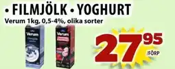Matvärlden Tensta VERUM Filmjölk yoghurt erbjuda