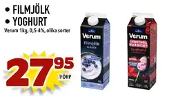 Bonum Matmarknad VERUM Filmjölk yoghurt erbjuda