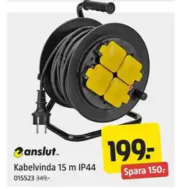 Jula Kabelvinda 15 m IP44, SEK 199 erbjuda