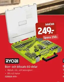 Jula Borr- och bitssats 60 delar, Medlemspris erbjuda