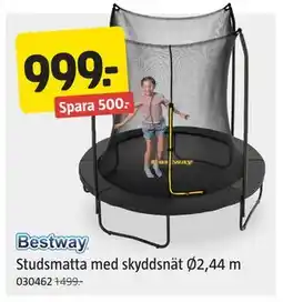 Jula Studsmatta med skyddsnät Ø2,44 m, SEK 999 erbjuda