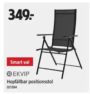 Jula Hopfällbar positionsstol, SEK 349 erbjuda