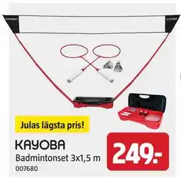 Jula Badmintonset 3x1,5 m, SEK 249 erbjuda