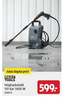 Jula Högtryckstvätt 110 bar 1400 W, SEK 599 erbjuda