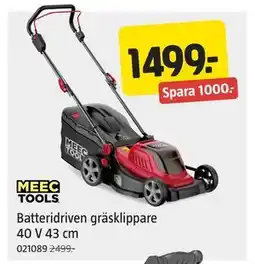 Jula Batteridriven gräsklippare, SEK 1499 erbjuda