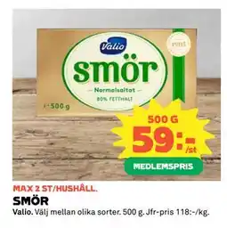 Coop SMÖR, Medlemspris erbjuda