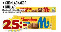 Bonum Matmarknad MARABOU Chokladkakor rullar erbjuda