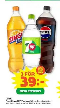 Stora Coop Läsk, Medlemspris erbjuda