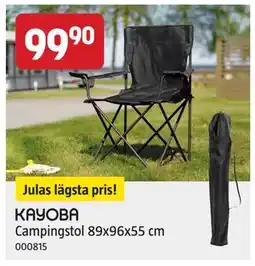 Jula Campingstol 89x96x55 cm, SEK 99.9 erbjuda
