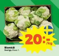 Stora Coop Blomkål, SEK 20 erbjuda