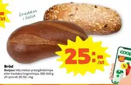 Stora Coop Bröd, SEK 25 erbjuda