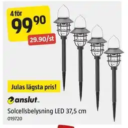 Jula Solcellsbelysning LED 37,5 cm, SEK 99.9 erbjuda