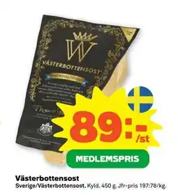 Stora Coop Västerbottensost, Medlemspris erbjuda