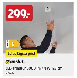 Jula LED-armatur 5000 lm 44 W 123 cm, SEK 299 erbjuda