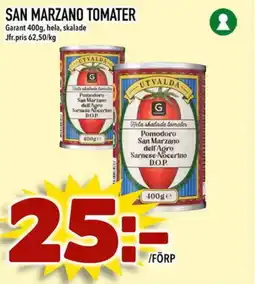Din Mat GARANT San marzano tomater erbjuda