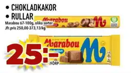 Din Mat MARABOU Chokladkakor rullar erbjuda