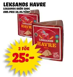 Nelins LEKSANDS BRÖD Leksands havre erbjuda