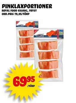 Nelins ROYAL FOOD Pinklaxportioner erbjuda