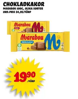 Nelins MARABOU Chokladkakor erbjuda