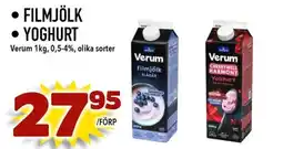 Nelins VERUM Filmjölk yoghurt erbjuda