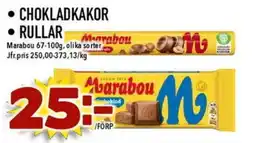 Nya Pulsen • CHOKLADKAKOR •RULLAR Marabou erbjuda