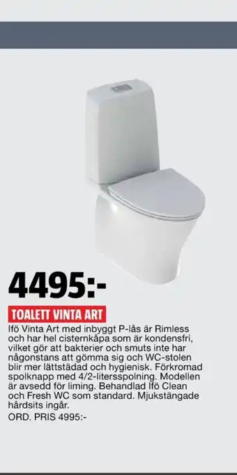 Bauhaus IFÖ Toalettstol erbjuda